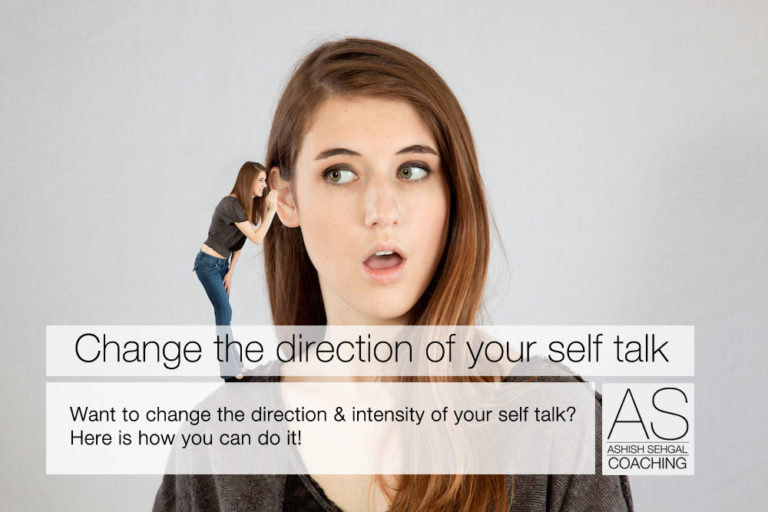 Changing the direction of your self talk